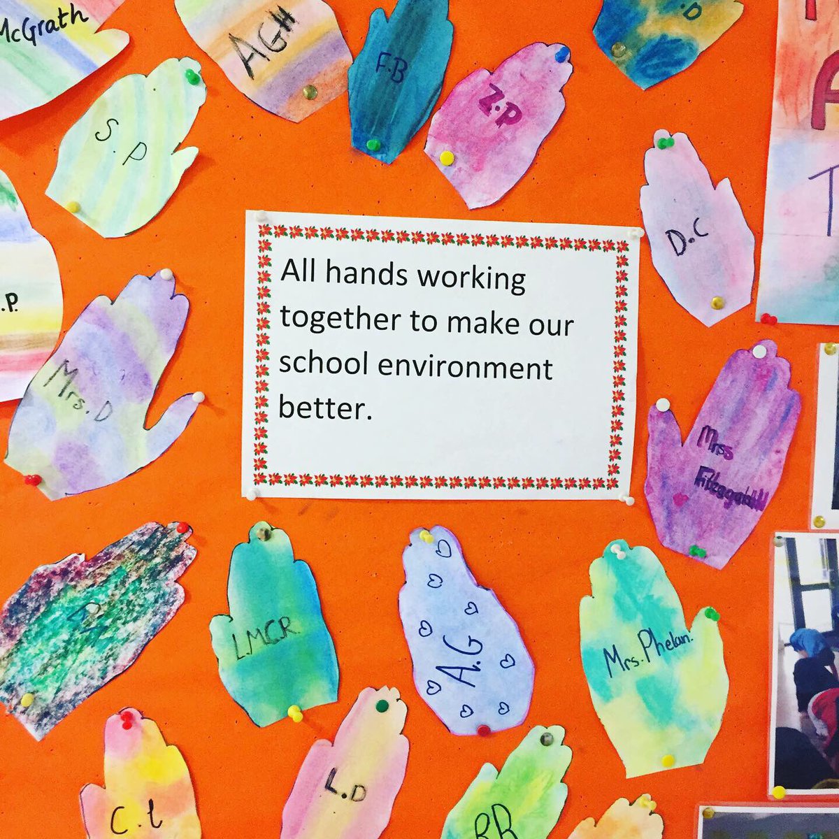 CastletownPS's tweet photo. Our Amber Flag initiative. A wonderful program promoting positive mental health amongst all of our pupils. A huge thank you to Mr McGrath, Ms Power and all of the pupils on the Amber Flag Committee for their hard work. #amberflag #positivementalhealth #givingahelpinghand https://t.co/tyg8SZnfFr
