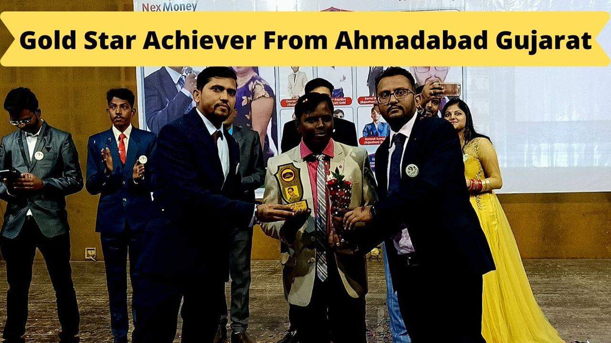 NexMoneyIndia's tweet photo. https://t.co/ufx3NGq86P
👆👆👆👆👆👆👆👆👆
Mr Vijay NexMoney Gold Star Achiever from Ahmedabad Gujarat. Sharing Some Tips to #NexMoney Team Champion https://t.co/pPSWHR3ZWh