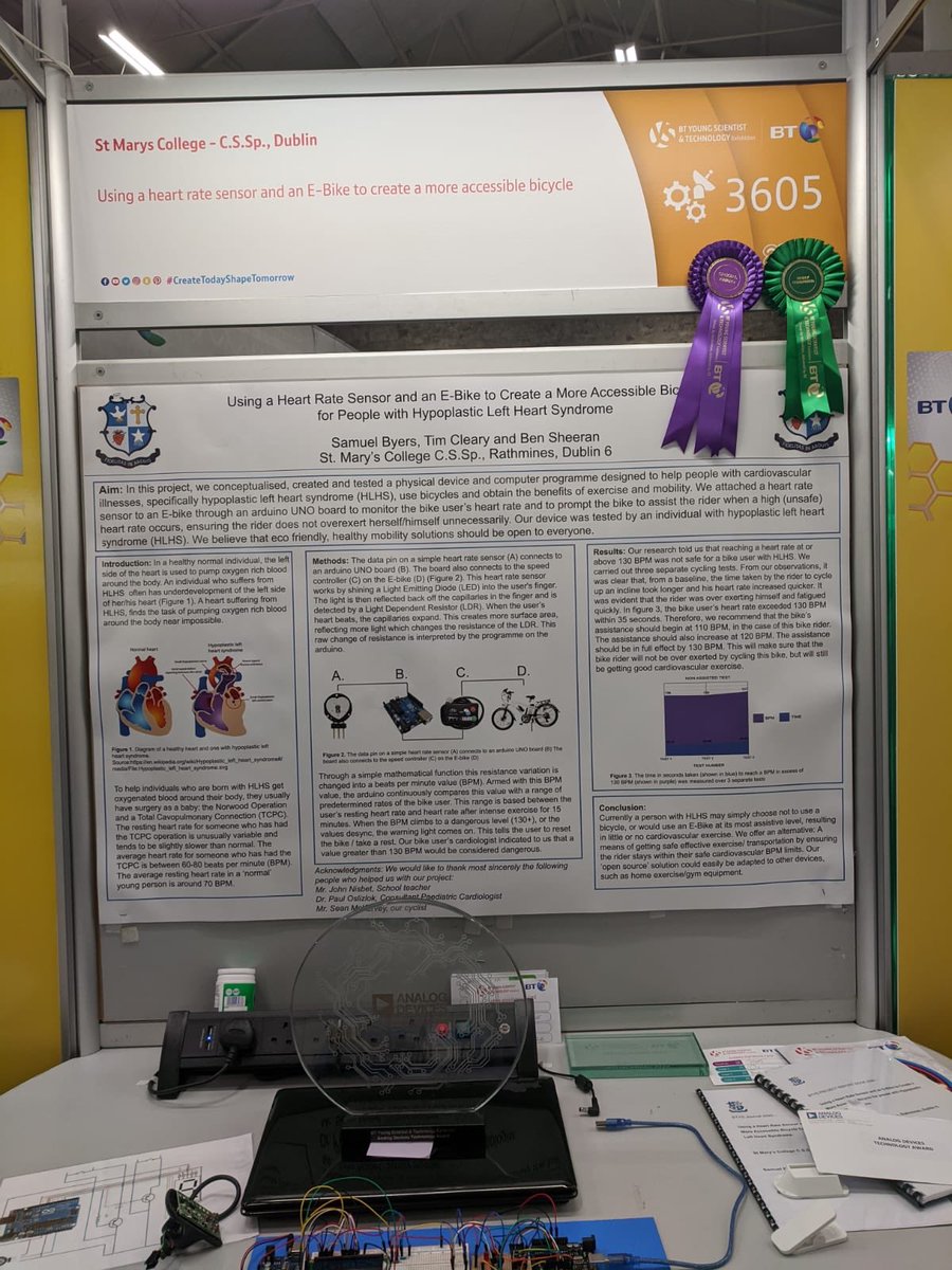 ADIBTYS1's tweet photo. Huge congrats to Samuel Byers, Tim Cleary &amp; Ben Sheeran from St Marys College, Dublin, for winning the Analog Devices Technology Award @ADILimk @ADI_News @BTYSTE #AnalogDevices #AheadOfWhatsPossible https://t.co/pELjlRqU7Q