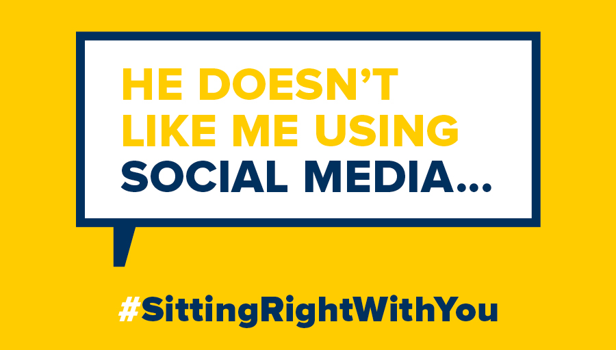 If you are unsure of what domestic abuse or a healthy relationship looks like, visit SittingRightWithYou.co.uk/YoungPeople for advice, help &amp; support #SittingRightWithYou