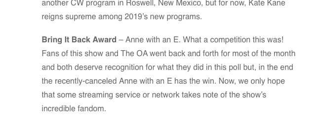 AwaeParis's tweet photo. @netflix REMINDER: Anne with an E won the BRING IT BACK CarterMatt Award with 1 M+ votes

#renewannewithane https://t.co/mL2fdxVO78