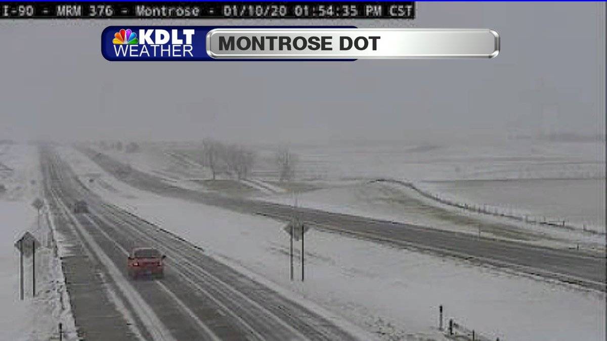 KdltRoney's tweet photo. Here's a look at some of the DOT cameras across parts of the Sioux Empire dealing with snow this afternoon. https://t.co/tDRaVQsZeR