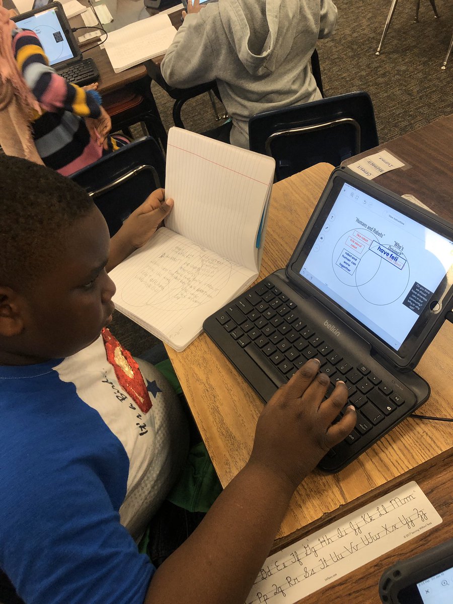 We had the best time using #seesaw to compare and contrast 2 opinion texts—can’t wait to incorporate in future lessons! #aikineagles