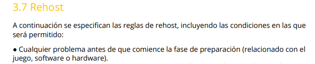 Después de ver que teníamos y donde íbamos, ya pasados 30 segundos de fase de preparación, piden RH.
Los admins deciden dar por válido el rehost.
<a href="/Rainbow6ES/">Rainbow Six España</a> <a href="/AlexPolo_/">Álex Polo</a> <a href="/CABALesports/">CABAL esports</a>