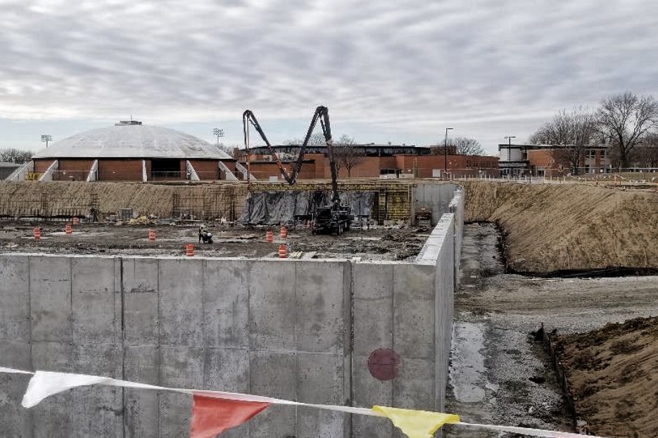 ACSD_News's tweet image. This week, 60 feet of foundation walls were poured at the Ames High Construction Project. In all, about 38% of the walls for the south half of the building are complete. #AmesCSD #FutureAHS
