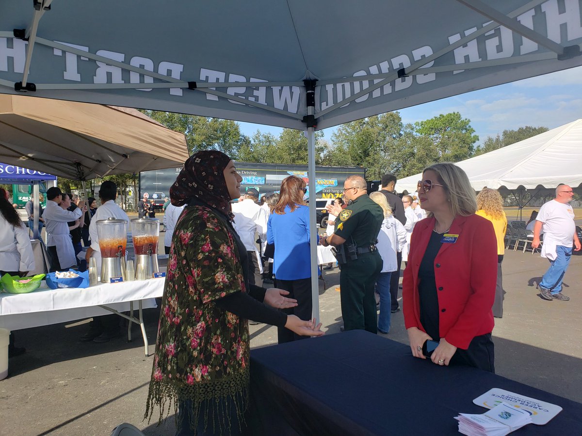 Nakeia_D's tweet photo. Busy Friday! WPH's Logistics program represented well this morning at the district's new CDL pad at Booster Stadium.  @WestPortHigh @CTEmarion https://t.co/A6wOEVON5v