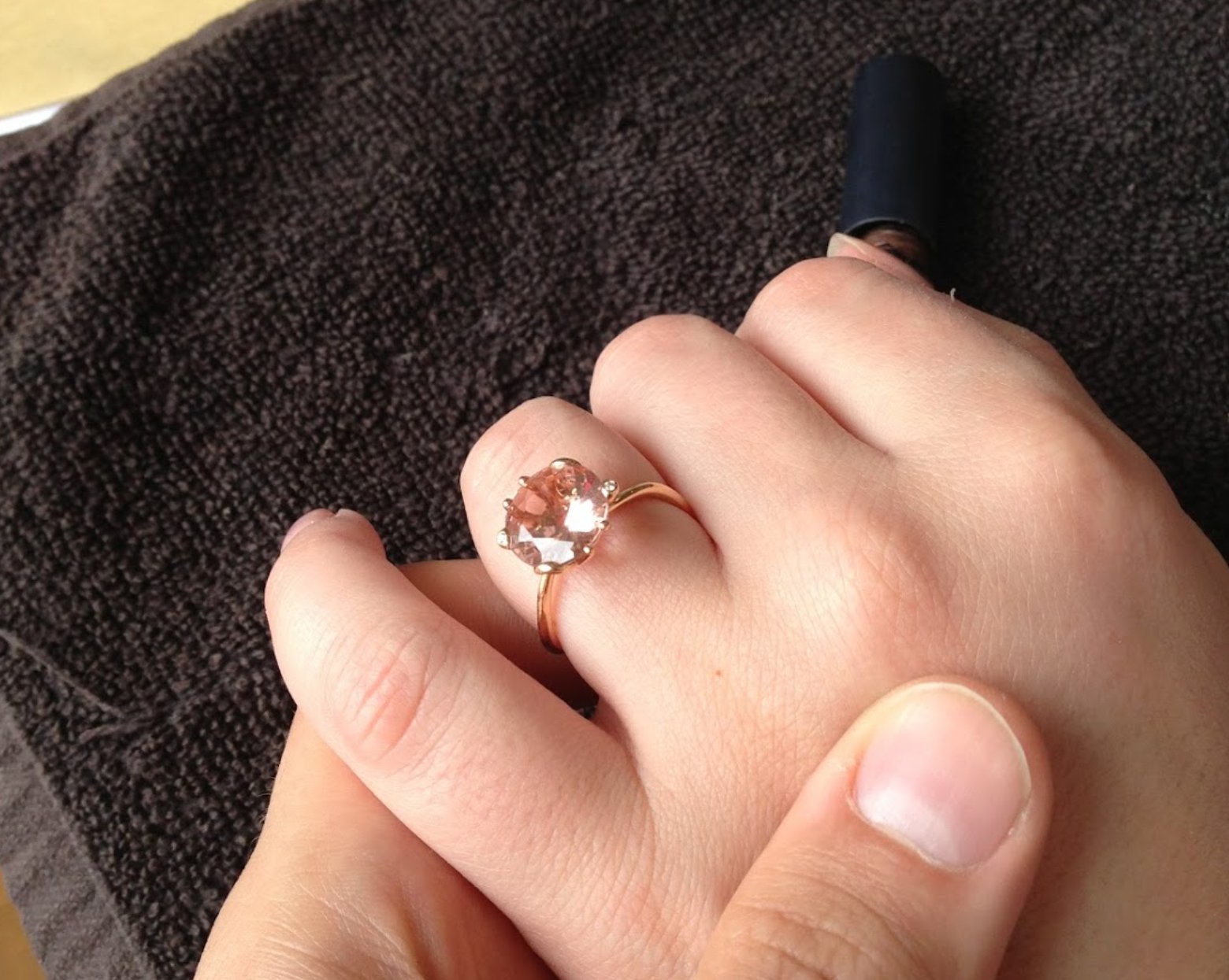 dior morganite ring