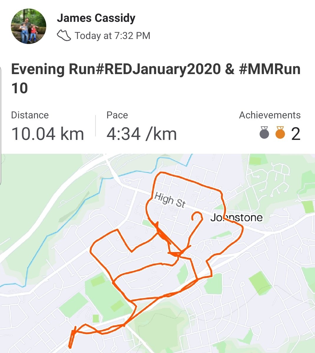 JamesSCassidy1's tweet photo. Well, I got absolutely battered out there๐จ ๐ง๐๐ปโโ๏ธbut it'd take more than that for me to give up, especially with ๐ x ๐ on the line, but got it done! #MMRun 10 of 100 & #REDJanuary2020 day 10 ๐๐ผ #UKRunChat https://t.co/u9zvjYDjU8