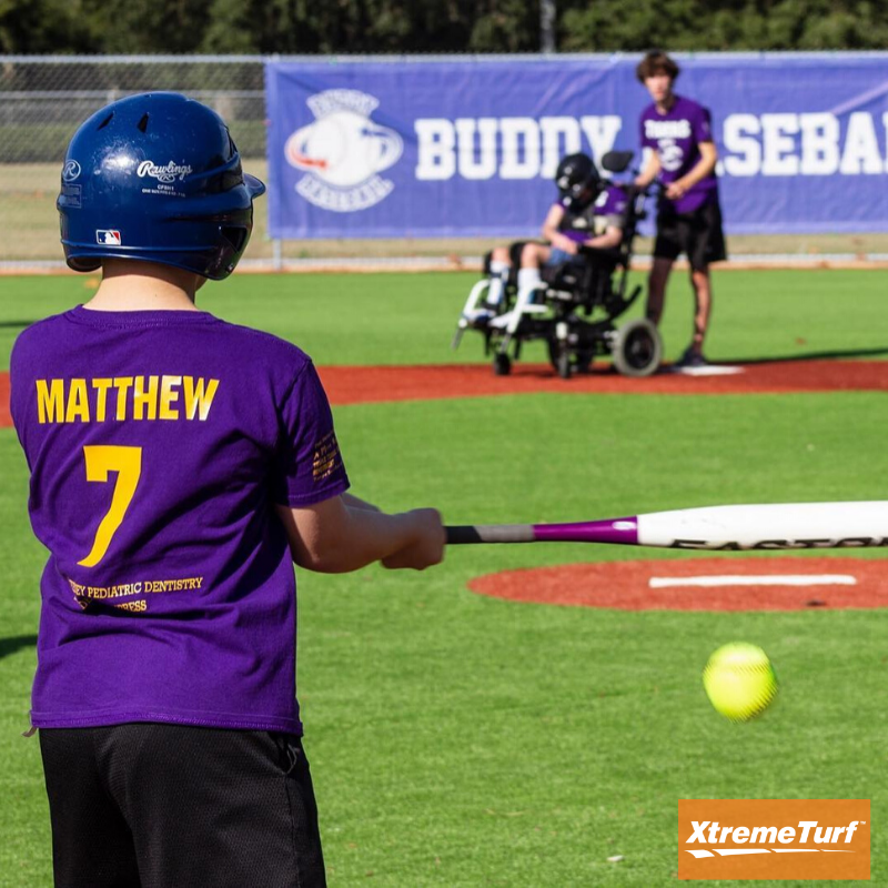 actglobalturf's tweet photo. The first Buddy Baseball game was held this Monday on Act Global turf! We are honored to be involved with projects that give back to the community. Learn more about the Buddy Baseball field and what they do in our article. https://t.co/KHwXNOn65F #BuddyBaseball #ArtificialTurf https://t.co/4ilTzVuOq2