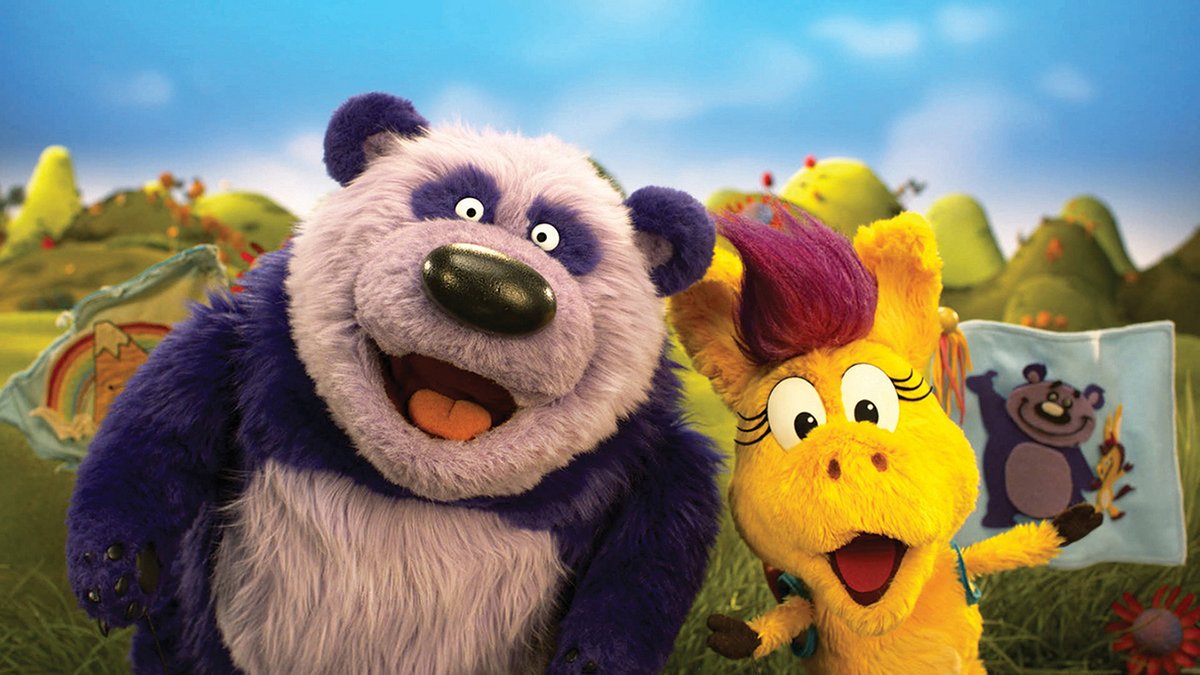 Purple Panda and Donkey Hodie