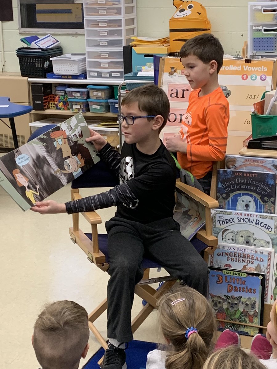 Noah’s big brother Royce was our Guest Reader today!  Brotherly love!!  #WeAreChardon #munson #firstgrade