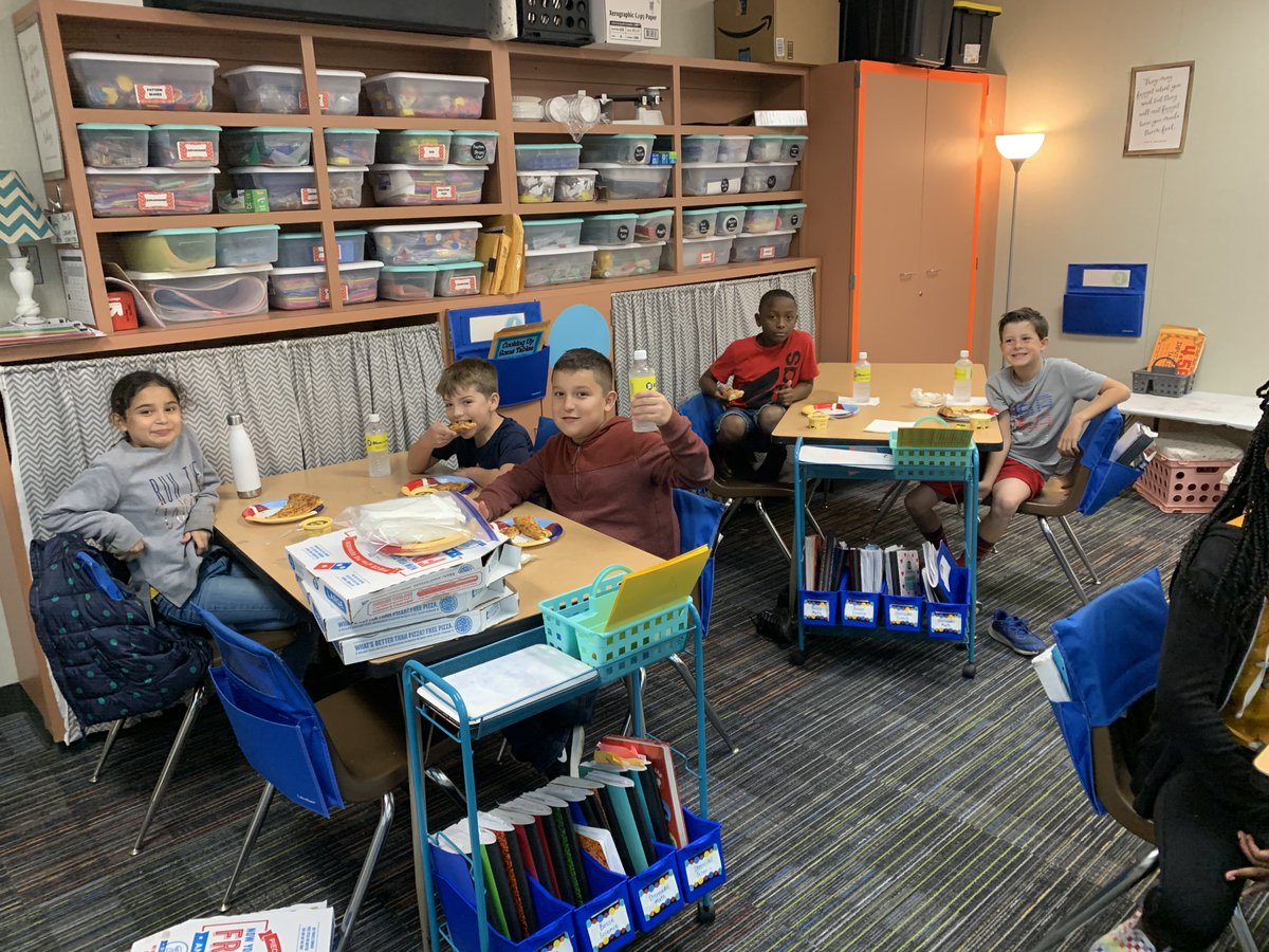 KrauseElem's tweet photo. Congratulations to Mrs. Eben's homeroom class for being the 2nd Six Weeks Mega Buck Winners. Students were treated to pizza and Blue Bell Ice Cream thank you to Bluebonnet Electric for sponsoring this! #kesstickstogether https://t.co/7SBPG7QczU