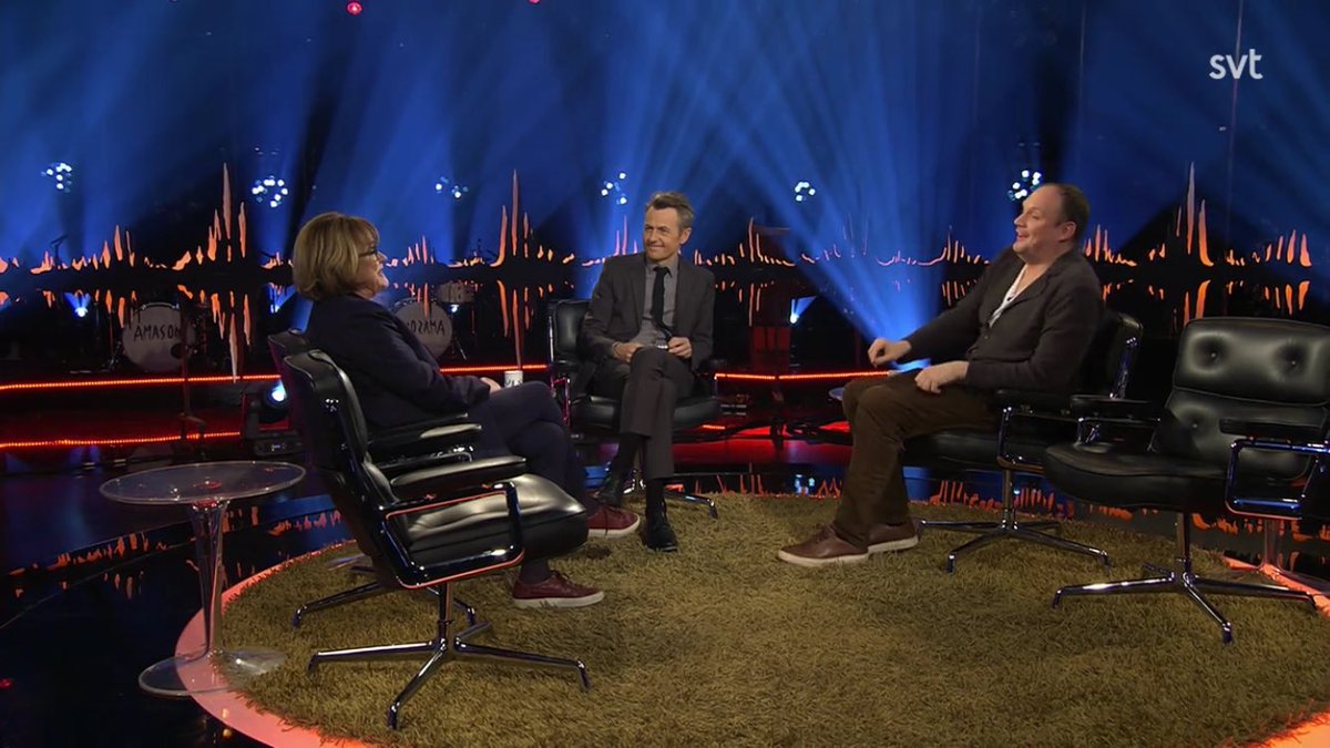 Jag och min son på tv.