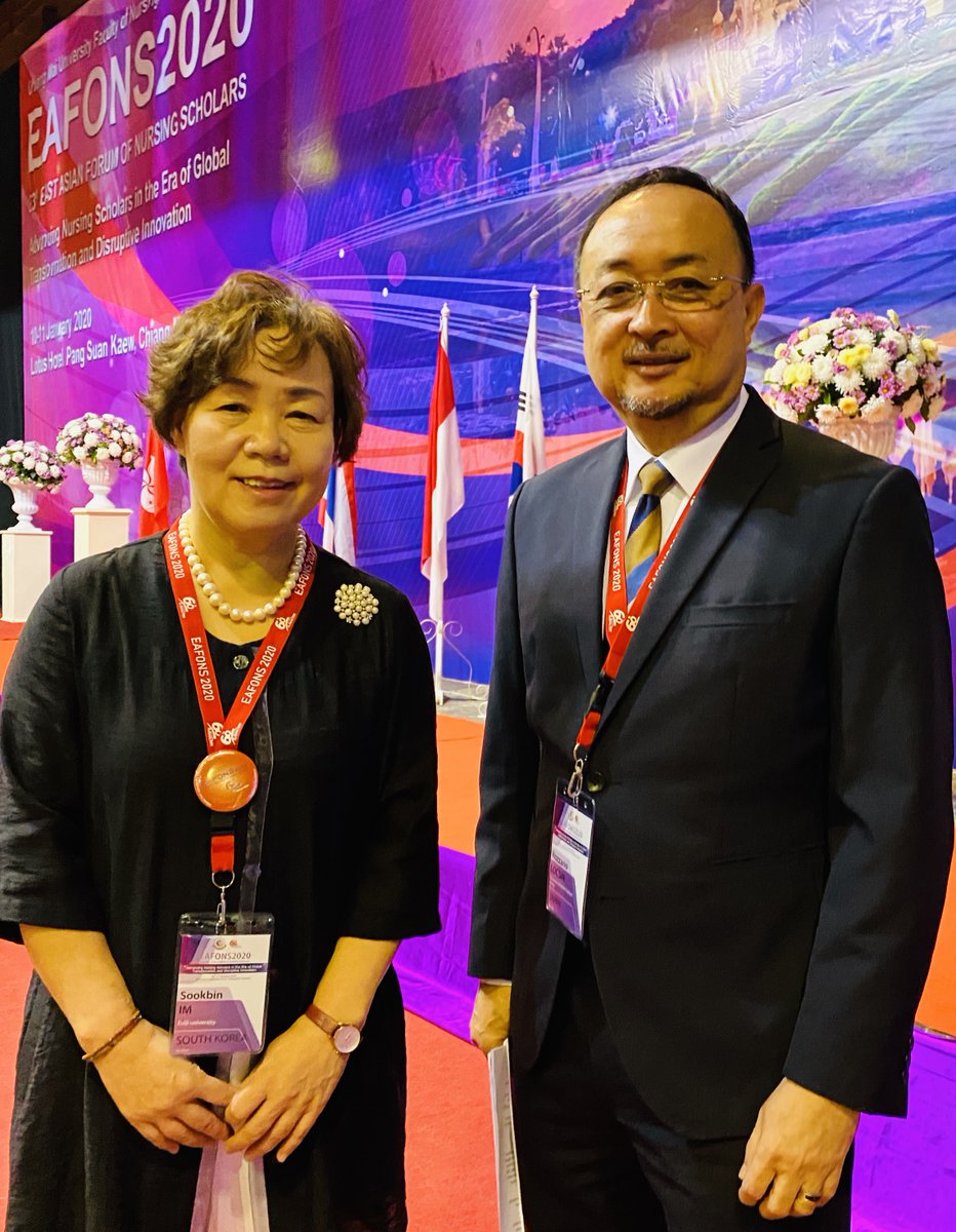 The 23rd East Asian Forum of Nursing Scholars (@eafons2020) on Twitter photo Keynote IV: “Disruptions in Innovation: Nursing in a Technologically Demanding World of Healthcare” Speaker: Prof Dr Rozzano C Locsin, Tokushima University Graduate School, Japan Moderator: Prof Dr Sook Bin Im, Eulji University, South Korea #Nurses2020 #EAFONS2020 <a href="/EAFONS2020/">The 23rd East Asian Forum of Nursing Scholars</a> Keynote IV: “Disruptions in Innovation: Nursing in a Technologically Demanding World of Healthcare” Speaker: Prof Dr Rozzano C Locsin, Tokushima University Graduate School, Japan Moderator: Prof Dr Sook Bin Im, Eulji University, South Korea #Nurses2020 #EAFONS2020 <a href="/EAFONS2020/">The 23rd East Asian Forum of Nursing Scholars</a>