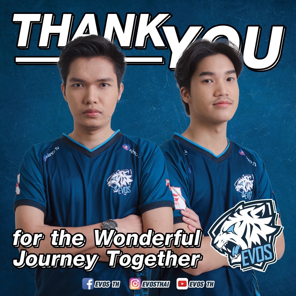 aovworld's tweet photo. ใจหายแฮะ ขอให้ทั้งคู่โชคดีครับ 💙
#EvosesportTH https://t.co/1LGo54r4P1