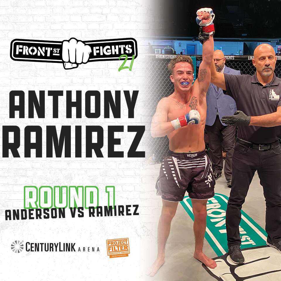FrontStFights's tweet photo. Just 46 seconds into Round 1, Ramirez takes bout #2
#FSF21 https://t.co/rrPLtKfUeJ
