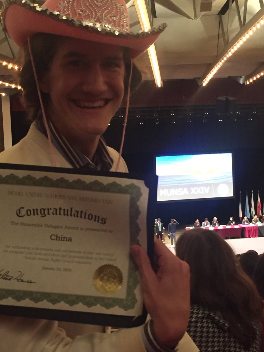 austinhighmun's tweet photo. Honorable Delegate @#MUNSA! https://t.co/a0LrGF3Yxy