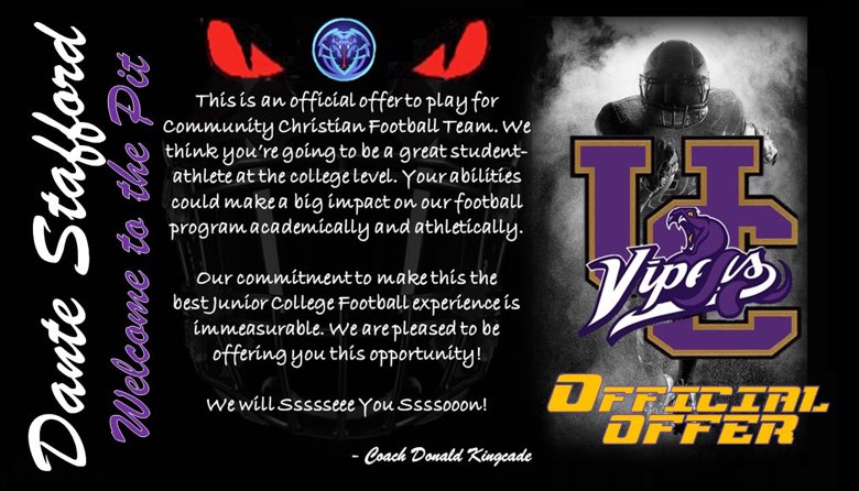 Blessed to receive my 1st offer from Vipers <a href="/jrcollegescout/">Coach Kingcade</a>