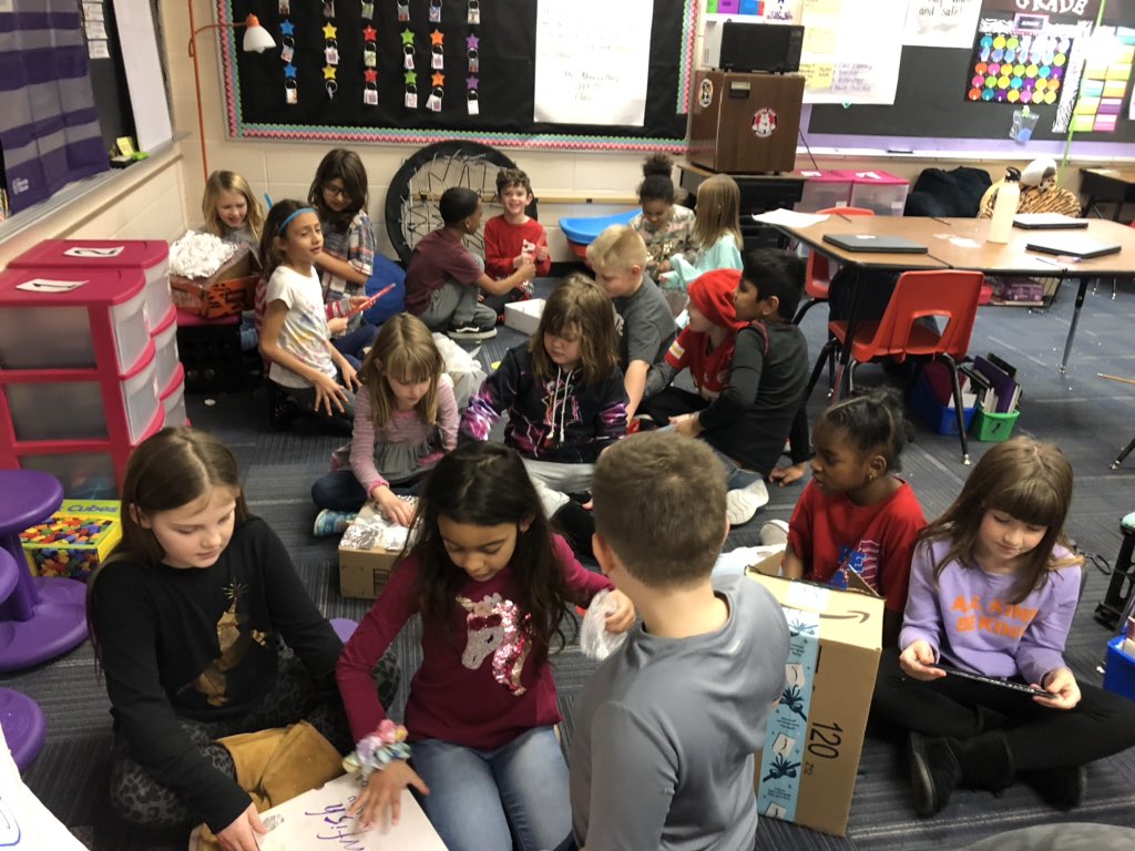 jsabernathey's tweet photo. We were very busy today being Inventors. The goal was to create a cooler to keep a popsicle frozen. My class rocked it today! #pveproud https://t.co/6V2j93i2WU