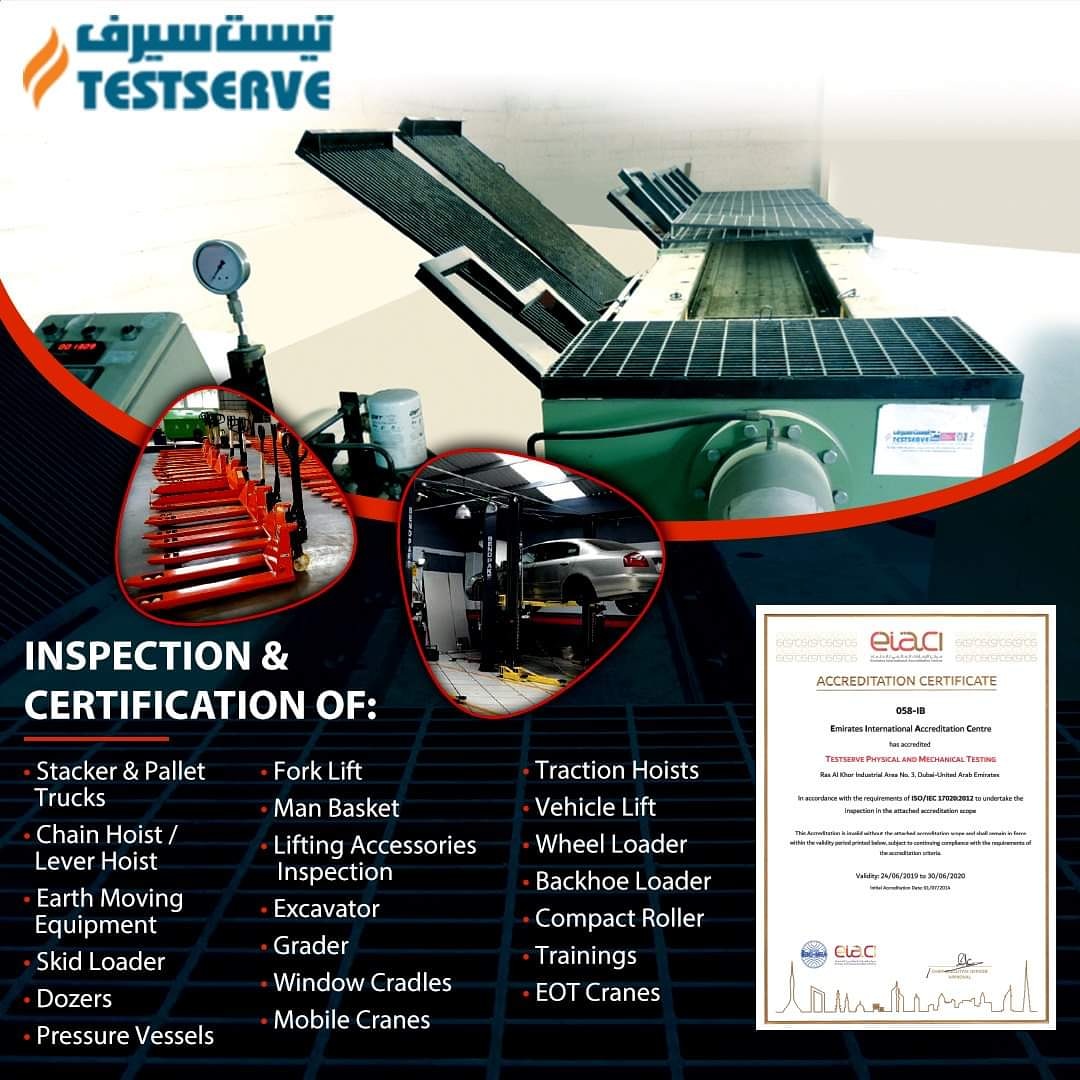 Servetech_'s tweet photo. Testserve provides complete inspection & certification of the loose lifting gear like wire ropes and chains, cracks, loose bolts, chain slings webbing slings, winches, girder, trolleys, mobile gantries, rigging screw, turns buckles, checking the brakes etc.
#servetech #testserve https://t.co/eBQ61YkzYG