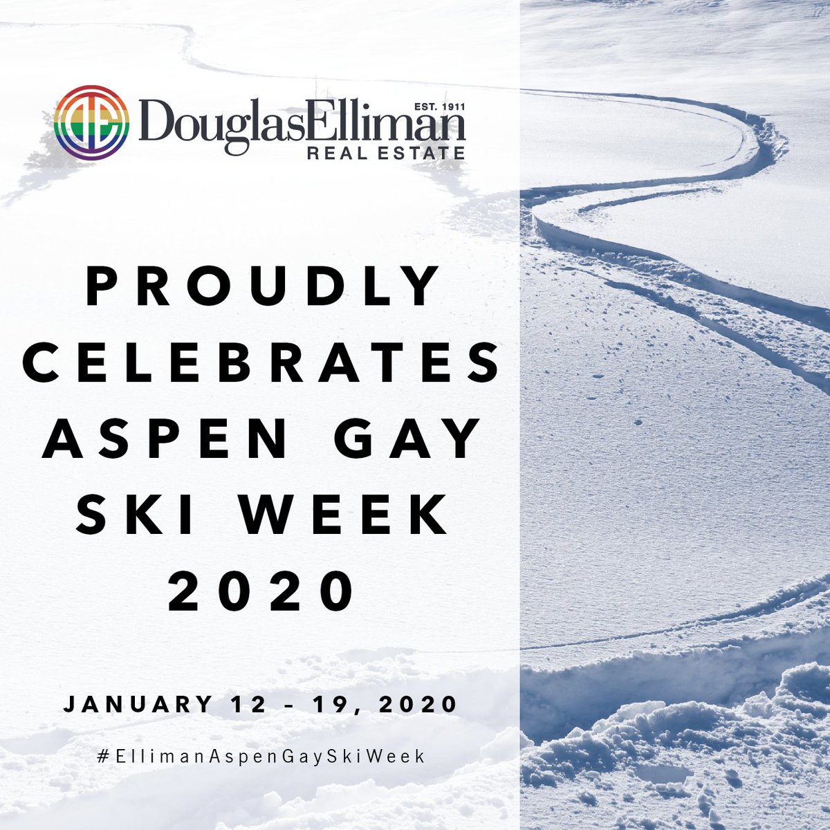 EllimanCA's tweet photo. Join @DouglasElliman on the slopes of the Colorado Rockies for @aspengayskiweek! 🌈⛷🎿 #EllimanAspenGaySkiWeek #AGSW https://t.co/N7yeSXJPBL