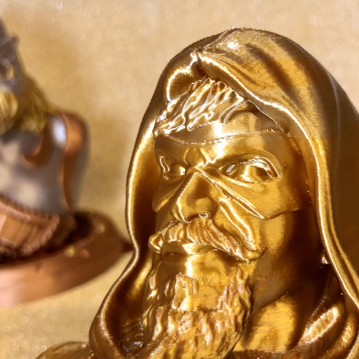 FilamentFrenzy's tweet image. Here’s my purge to object from the @wekster2507 Orc print, it’s that smart and beautiful it deserves its own tweet, now the majority of my purge tower waste is a usable model and damn it looks good! @Prusa3D #PrusaSlicer