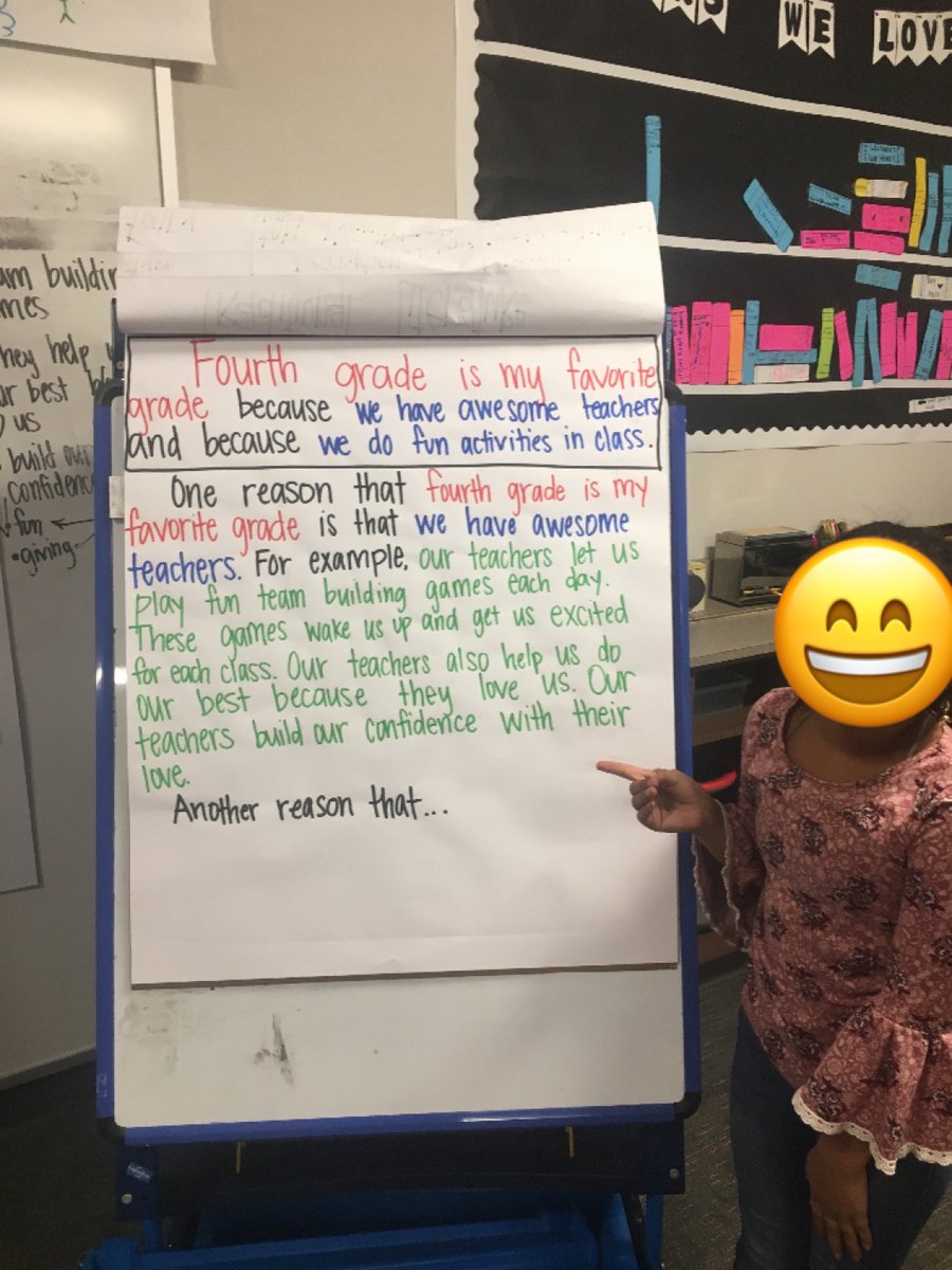 Our JES 4th graders working on Boxes and Bullets essay writing. They made a class essay about how they love their class!! Love this!! #jeschat #wisdGreatness