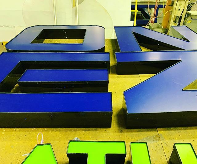 Hope you are “getting into the zone” this January! @zonefitnessdenver #sign #signs #denver #design #build #create #makersgonnamake