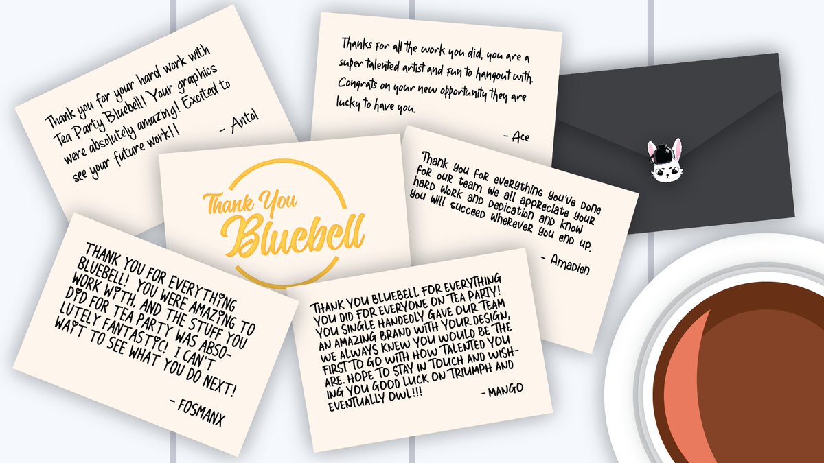 We appreciate everything you've done for us <a href="/SGBluebell/">➡️bluebellpixels</a> 

All of our players from our time together wanted to say thank you and we expect amazing things from you ♥️🐰

You have an amazing designer on your hands <a href="/TriumphGamingGG/">Triumph 🦌</a> #pinkiesup