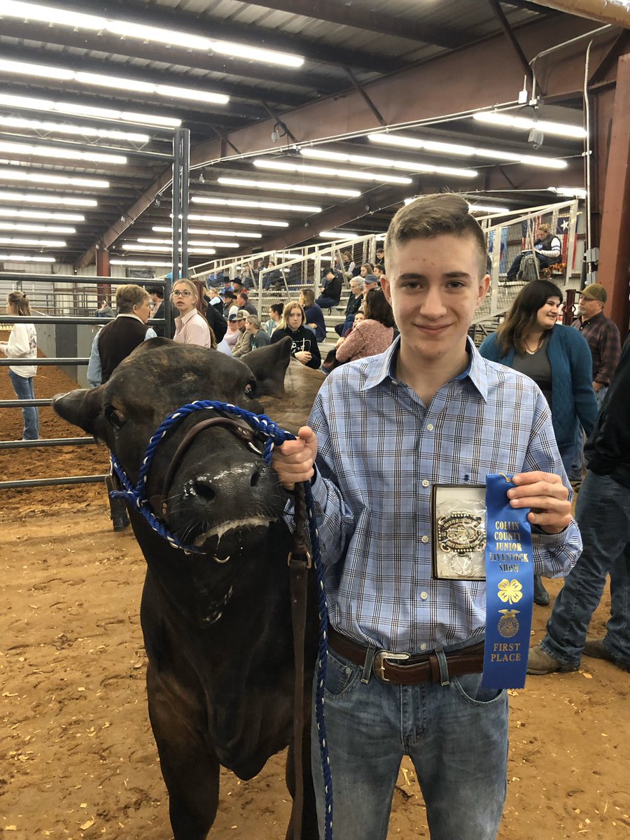 <a href="/LSHSRangers/">Lone Star Rangers</a> are great at FFA too! <a href="/haydenlongFN/">haydenlong_FN</a> wins his class, breed, and finishes it off as the American Grand Champion at the Collin County Jr. Livestock Show! Great work Hayden, Bette, and <a href="/LoneStarFFA/">Frisco Lone Star FFA</a>