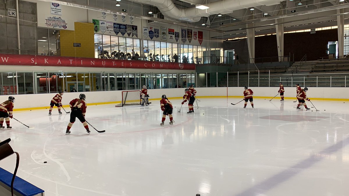 Warmups are underway! Puck drop at 4:30!