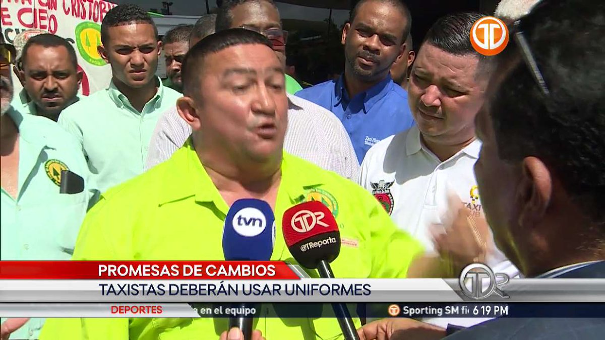 TReporta's tweet photo. Taxistas garantizan que van a mejorar el servicio. Entre las medidas señalan que utilizarán uniforme para estar identificados. #TReporta https://t.co/aBU120Rm6C