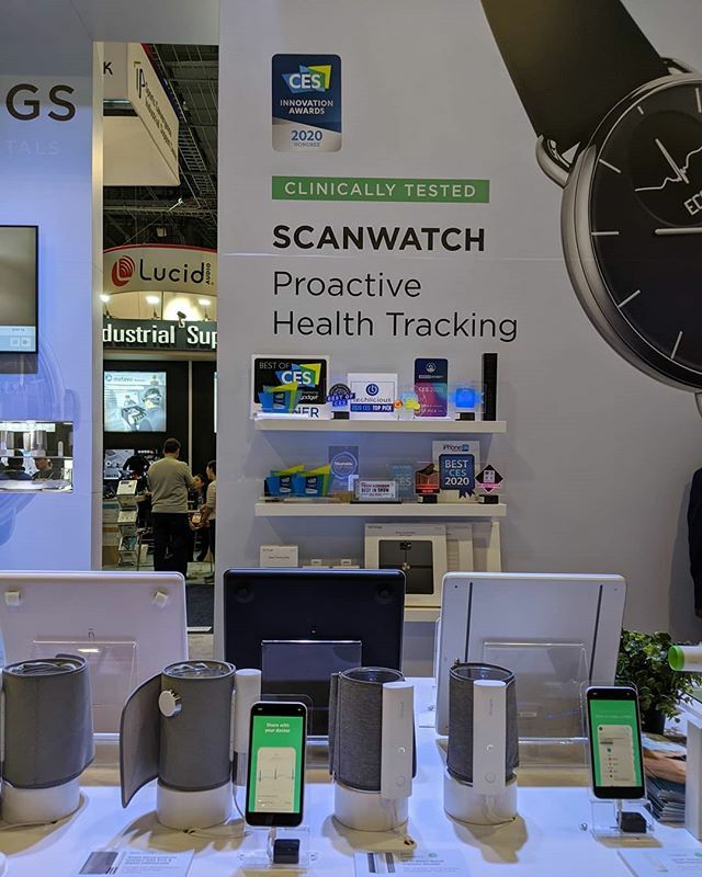 jbonnel's tweet photo. #CES2020 La #FrenchTouch 🇫🇷 sur le #CES ➡️ @WithingsFR pionnier de la santé connectée 🌍 aux 7 #CESInnovationAwards dont #ScanWath #BestOfCES by @Engadget #Wellness #eHeath #ProActiveHealthTracking #Innovations #IA #AI #BNPPEVENT @BNPParibas #FrenchTech 🚀 https://t.co/RcLJFT2Kfz https://t.co/Ao7yHhUsqA
