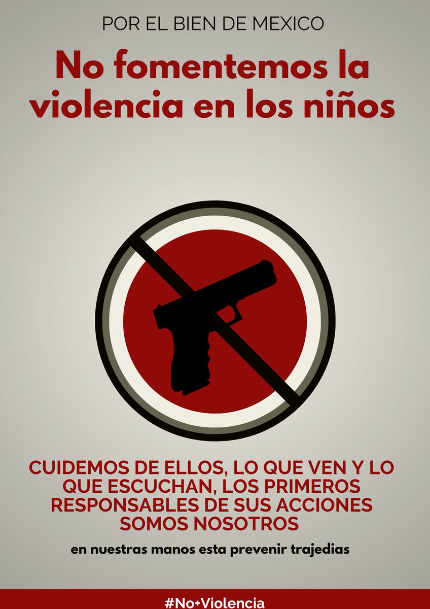 Felipe900917's tweet photo. Urge que como sociedad entendamos que los niños estan expuestos todos los dias a la apologia del delito en canciones, video juegos, series etc, es nuestra responsabilidad el cuidarlos y no permitir que sean influenciados por esta cultura de la muerte que tanto afecta a México https://t.co/WtKlluwKIc