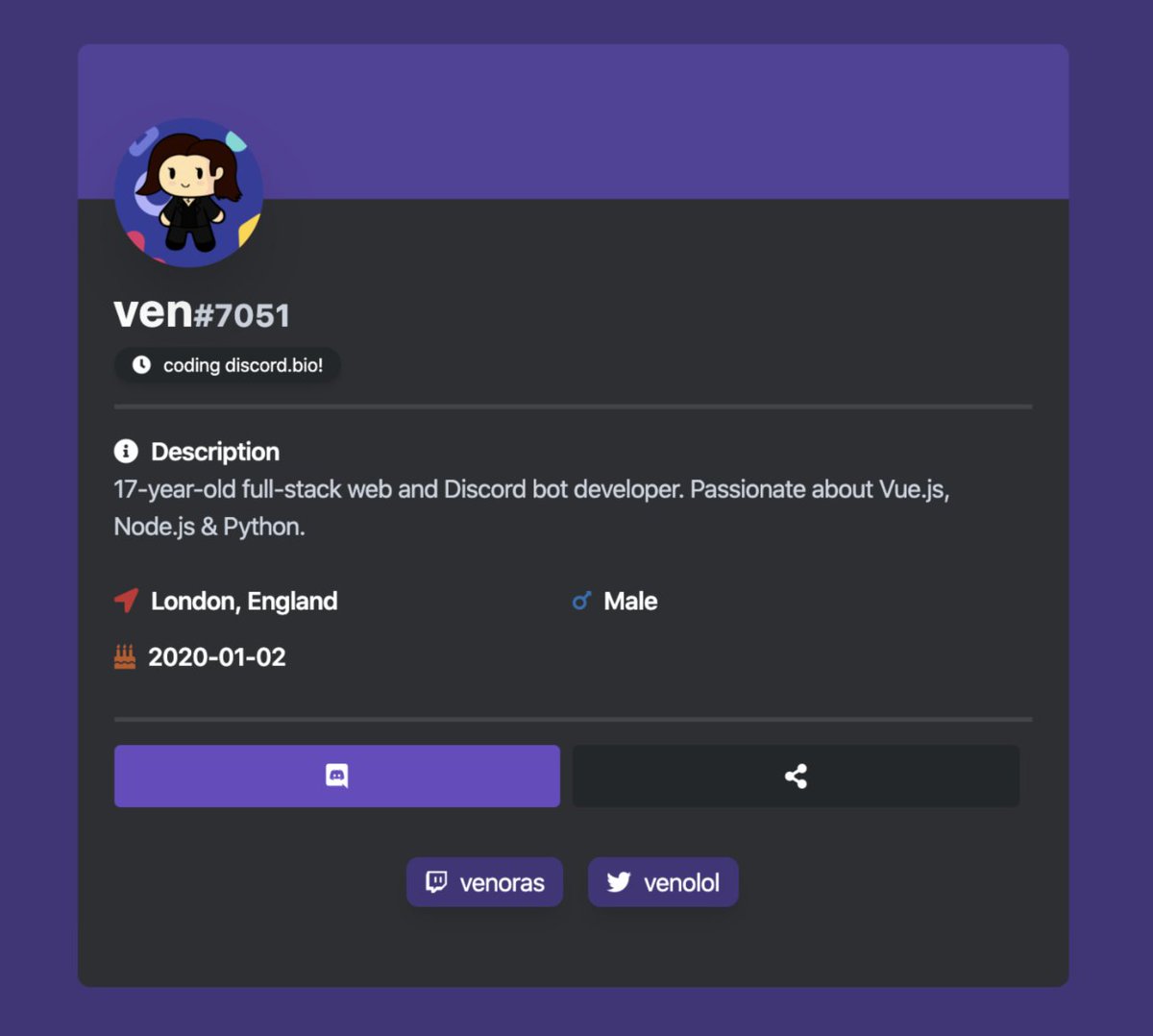 Discord Bio Templates