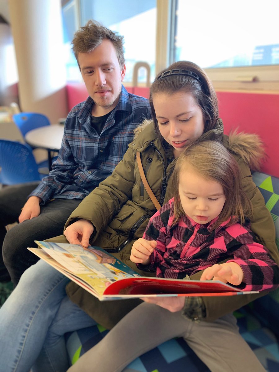 duluthlib's tweet photo. There is no app to replace your lap. Reading together creates lifetime readers. We are filling our bulletin board in Youth Services with these photos. Share a photo of you and your child reading, tag Duluth Public Library in the photo, and we'll post your image. https://t.co/0u04k3wkSj