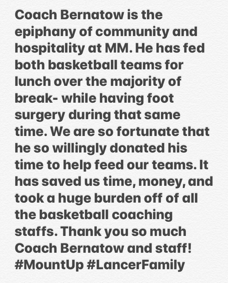 So thankful to be apart of this Lancer Family! Thanks to <a href="/MMCBaseball/">Shelly Coleman</a> for  the generosity they showed us during Christmas break!