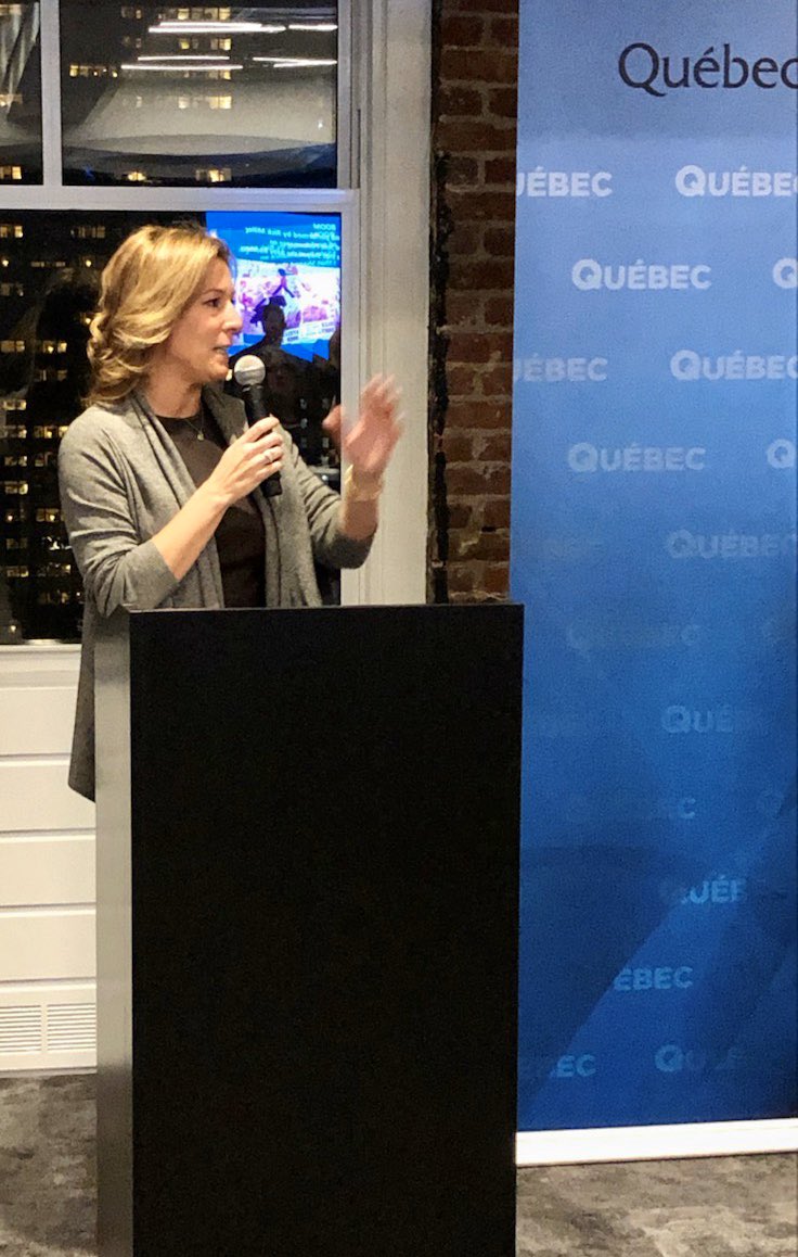 QuebecNewYork's tweet photo. Delegate General @CLoubier welcomes guests at the Quebec’s #APAPnyc reception🎤“The great turnout tonight is testimony to the dynamism of Québec's international presence” @APAP365 #JanArtsNYC @NewYorkLiveArts #performingarts #QuebecTalent 🌟🎭 https://t.co/i7XYumu8JQ