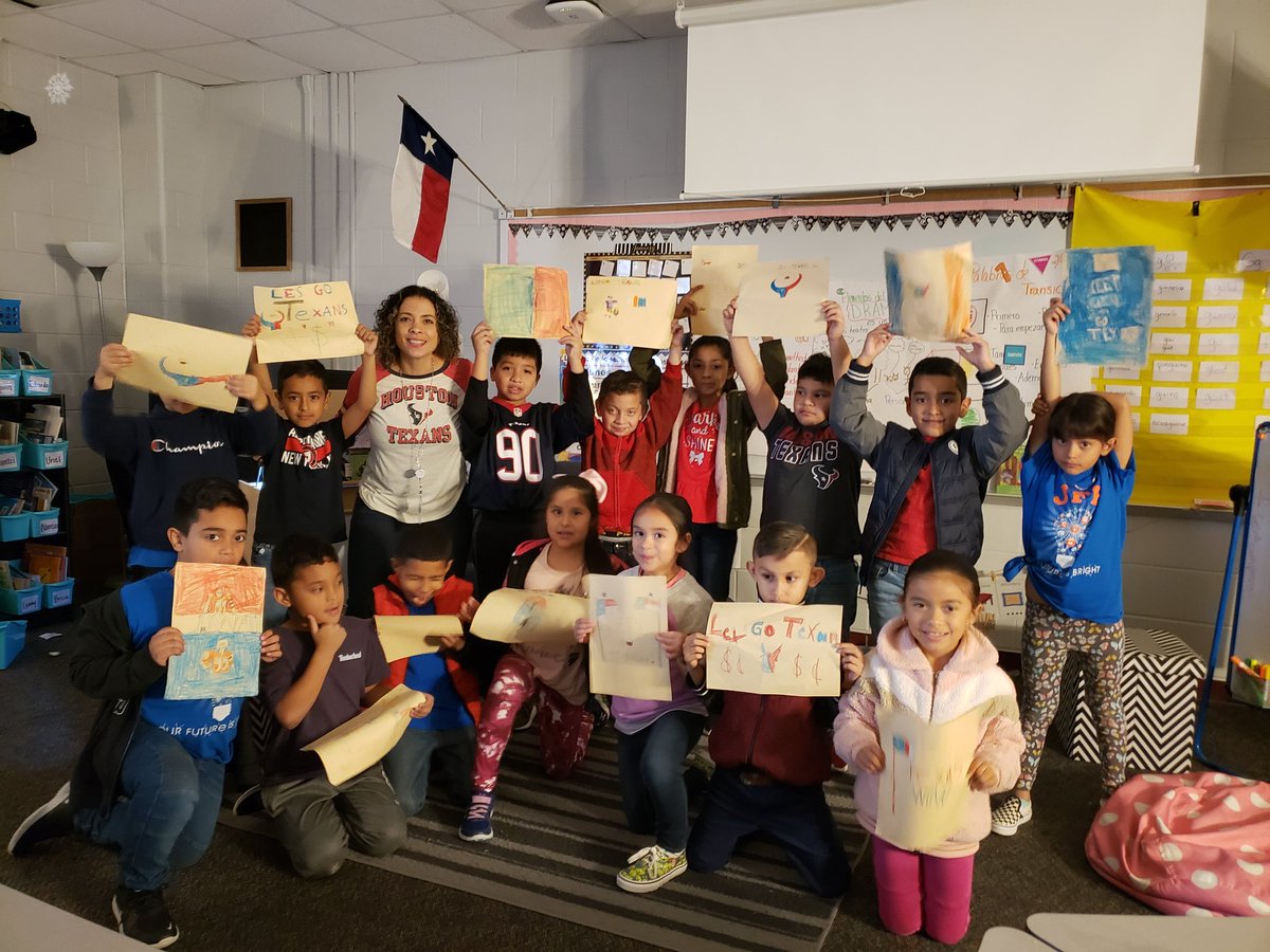 MRSBONILLA6's tweet image. Jack Fields Elemntary 
2nd grade bilingual. GO TEXANS! #TheFutureIsBright #bethelight @HumbleISD_JFE #jackfieldselementary