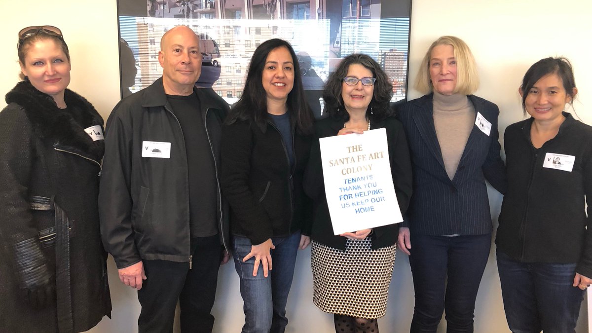 LAHD___'s tweet image. Thank you @SFACdtla @saveSFAC for showing us the love with the artful Thank You card.  HCIDLA proudly #helpingAngelenos #tenants #noeviction