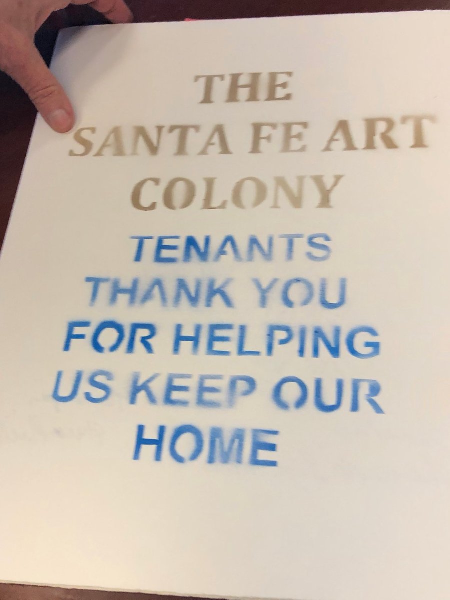 LAHD___'s tweet image. Thank you @SFACdtla @saveSFAC for showing us the love with the artful Thank You card.  HCIDLA proudly #helpingAngelenos #tenants #noeviction