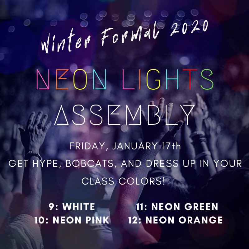 Don’t forget what’s in store for next Friday, Bobcats!