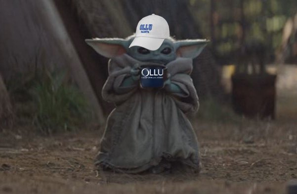 ollu_eng_dept's tweet image. Baby Yoda stopped by the book store and wanted us to pass on his message, “On Monday, classes begin! A successful semester this will be!” #wingsup #springsemester2020