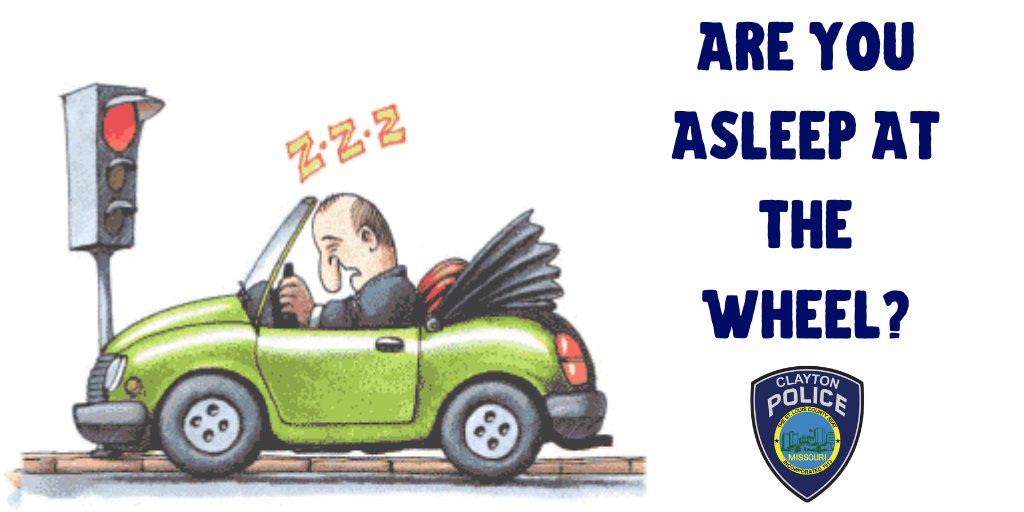 ClaytonMOPD's tweet photo. Are you asleep at the wheel? The only safe driver is an alert driver & even the safest drivers become confused & use poor judgment when they are sleepy. Before you take the wheel, make sure you're #Alert2Drive.
https://t.co/Bv8wPkYLNq
https://t.co/AAHkTxeC48 https://t.co/Vvf41fvDh4