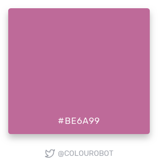 colourobot's tweet photo. #be6a99 https://t.co/IhxQ7gwN1O