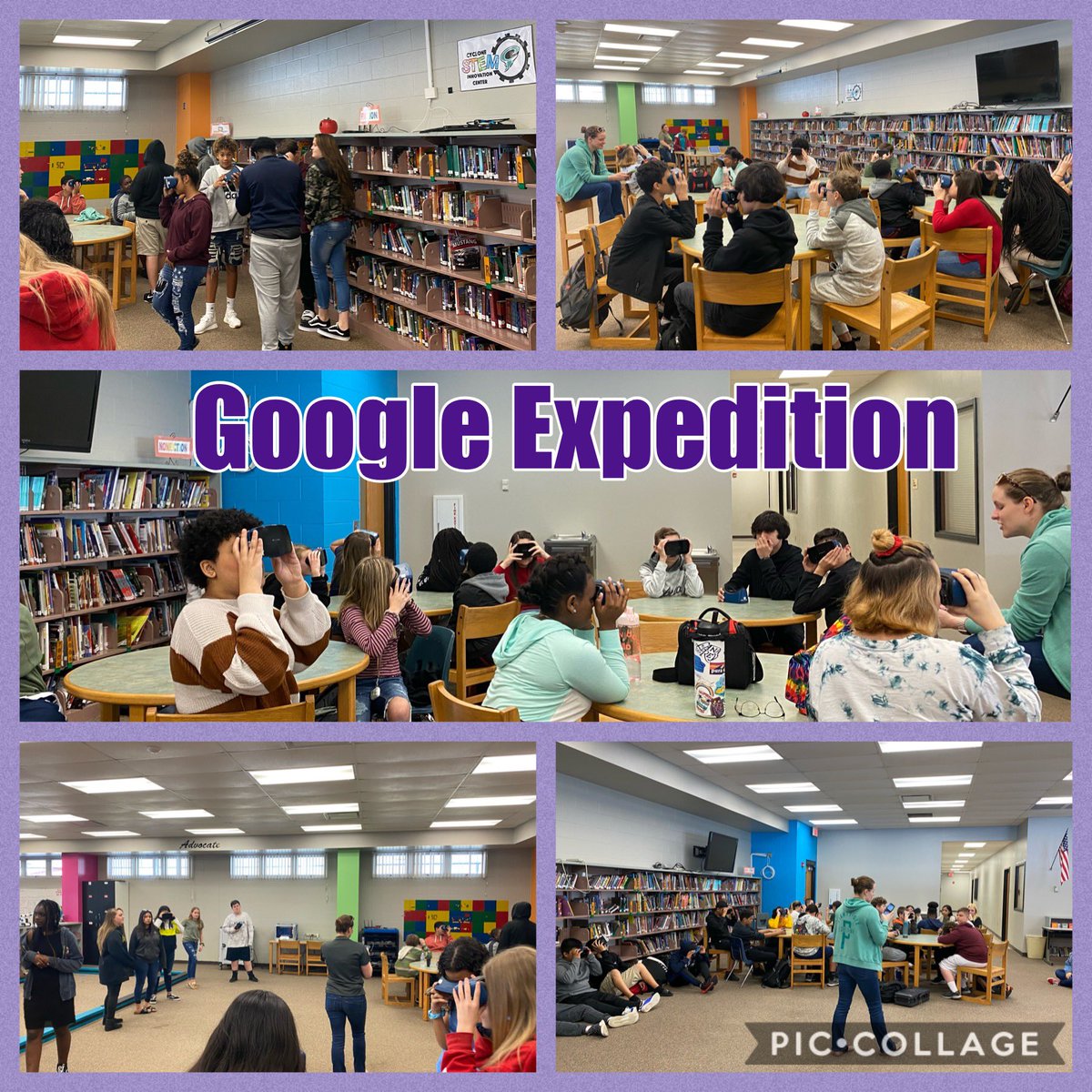 Google Expedition day! Mrs. Price did a fantastic day creating her own expedition for the students!