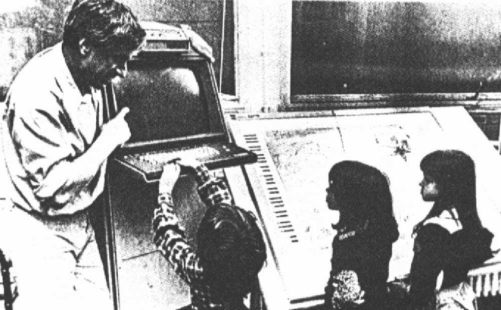 Image source: https://120years.net/upic-system-iannis-xenakis-france-1977/xenakis-upic-children/