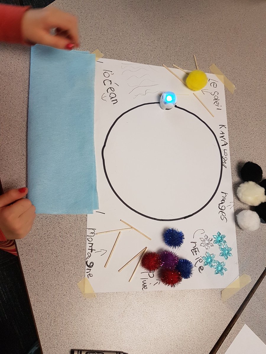 ElliotLibrary's tweet image. A great afternoon of Pro-d and helping out in my son&apos;s class.  Using ozobots to show what they have learned about the water cycle. Thanks Darcie! @ZibinDarcie @SD79DLC @library_sheri
