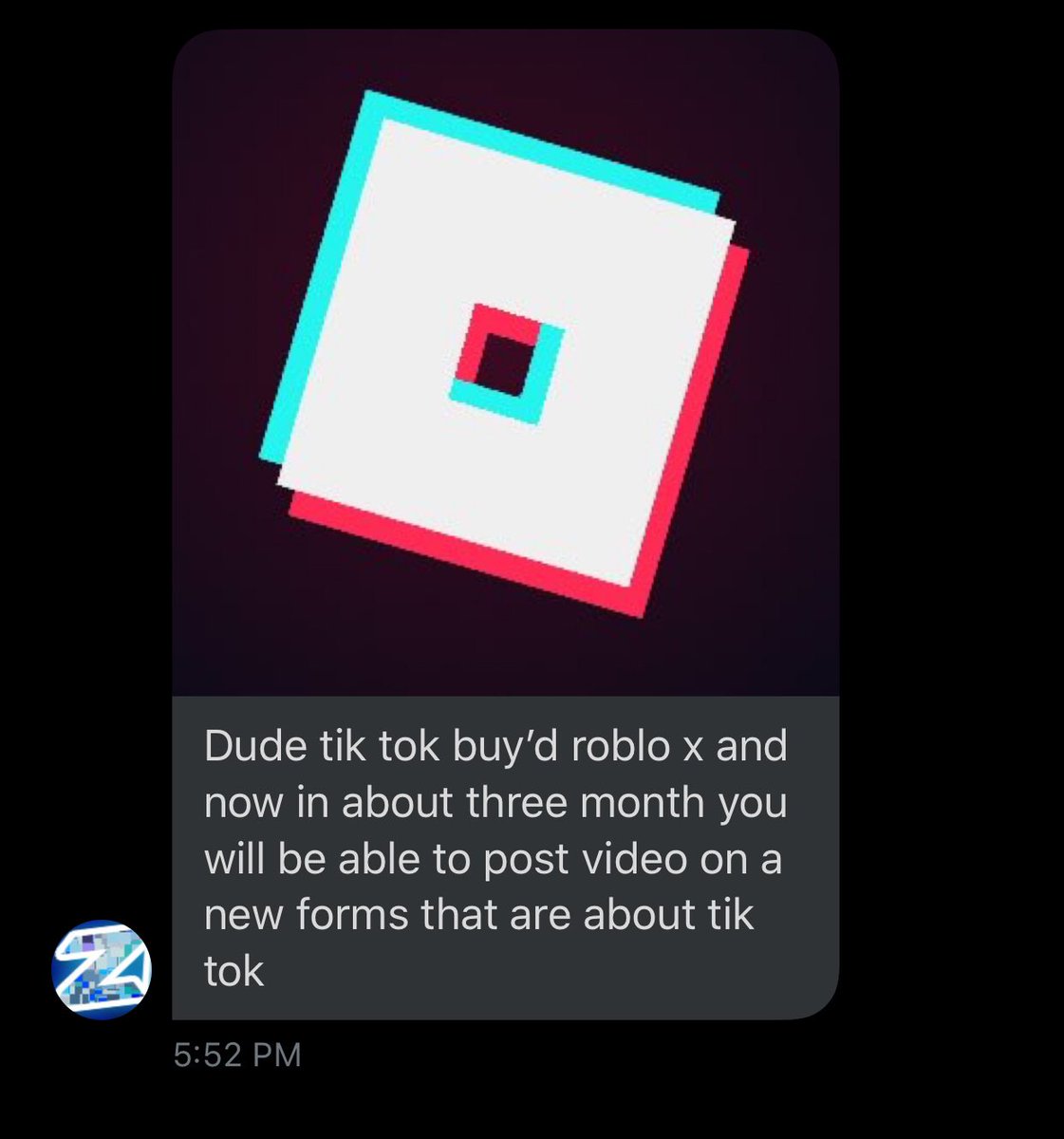 News Roblox On Twitter It Appears That Tikttok Has Bought Roblox A User Has Sent Us The New Logo And Some Extra Informatoion We Expect An Announcing From Either Roblox Or Tiktok - itsjordanroblox at itsroblox twitter