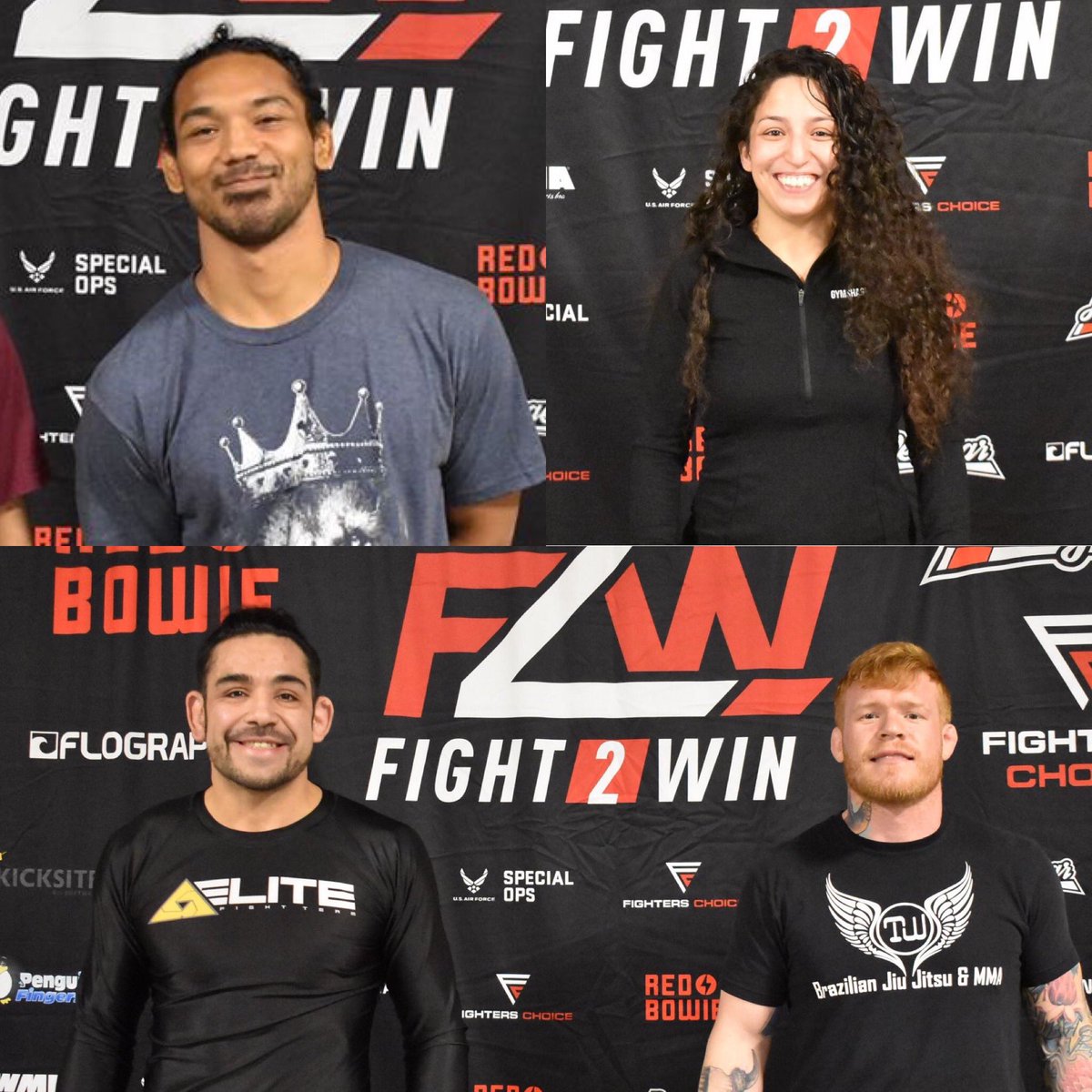 Good luck to Benson, Maria, Tim and Javi tonight as they compete in Fight 2 Win! You can watch the competition on flograppling.com or head out to watch it live! Lets go guys, time to shine!! 
.
#mmalab #labelite #brazilianjiujitsu #jcbjj #fight2win #definethefight